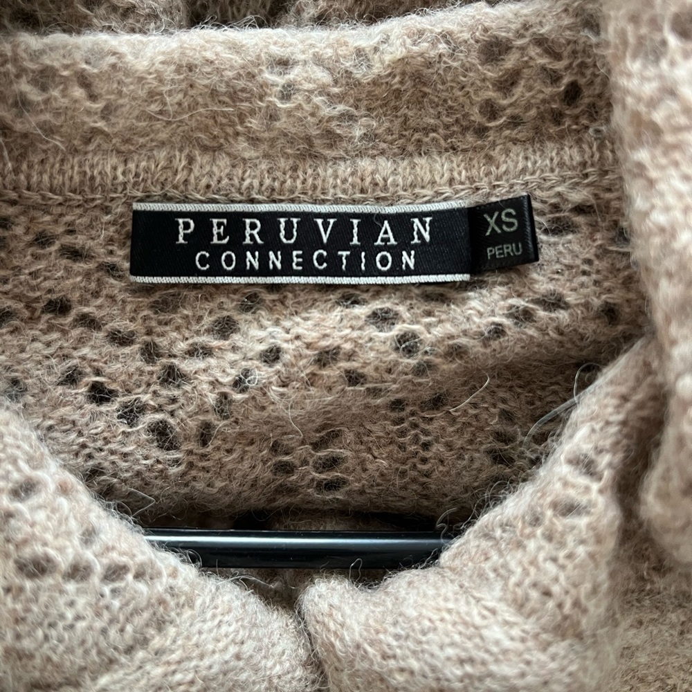 Peruvian Connection Baby Alpaca Campfield Knit Cardigan XS - Picture 5 of 7